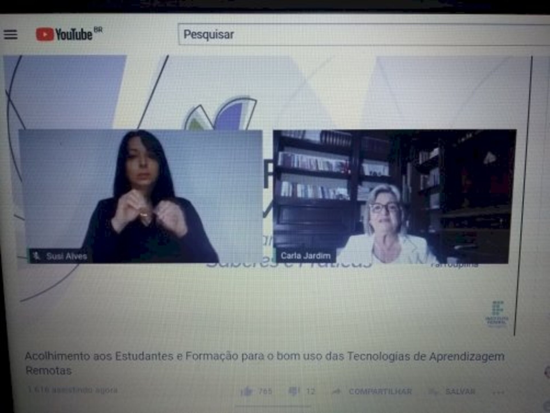 A Reitora do IFFar, Carla Jardim, destacou que a prioridade nesse momento é a saúde e o bem-estar da comunidade acadêmica