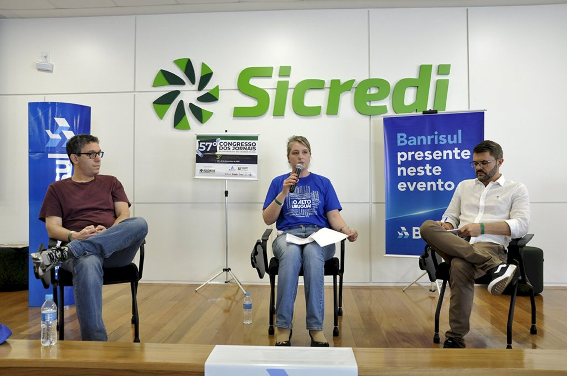 Eduardo Tessler, Patrícia Cerutti e Adair Weiss em painel