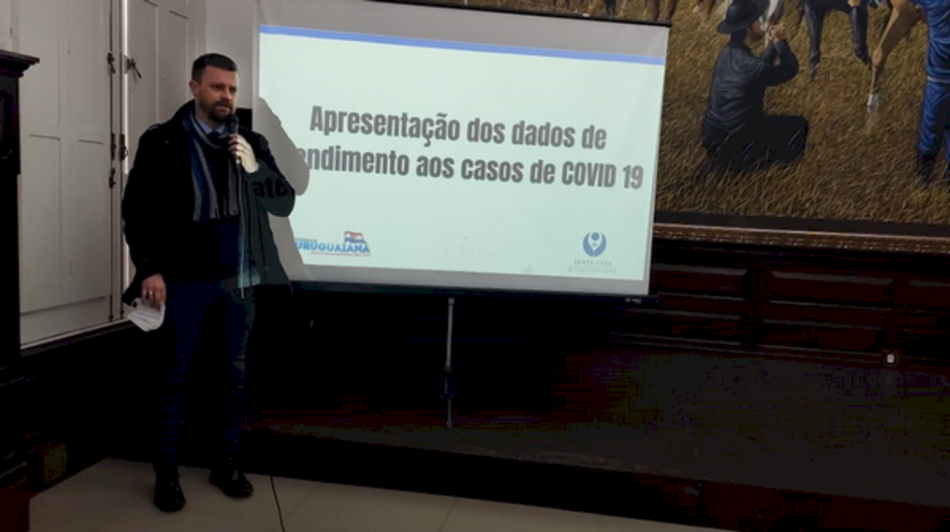 Prefeito Ronnie Mello destacou o trabalho realizado pelo HSCU e pela Secretaria de Saúde no combate à pandemia;