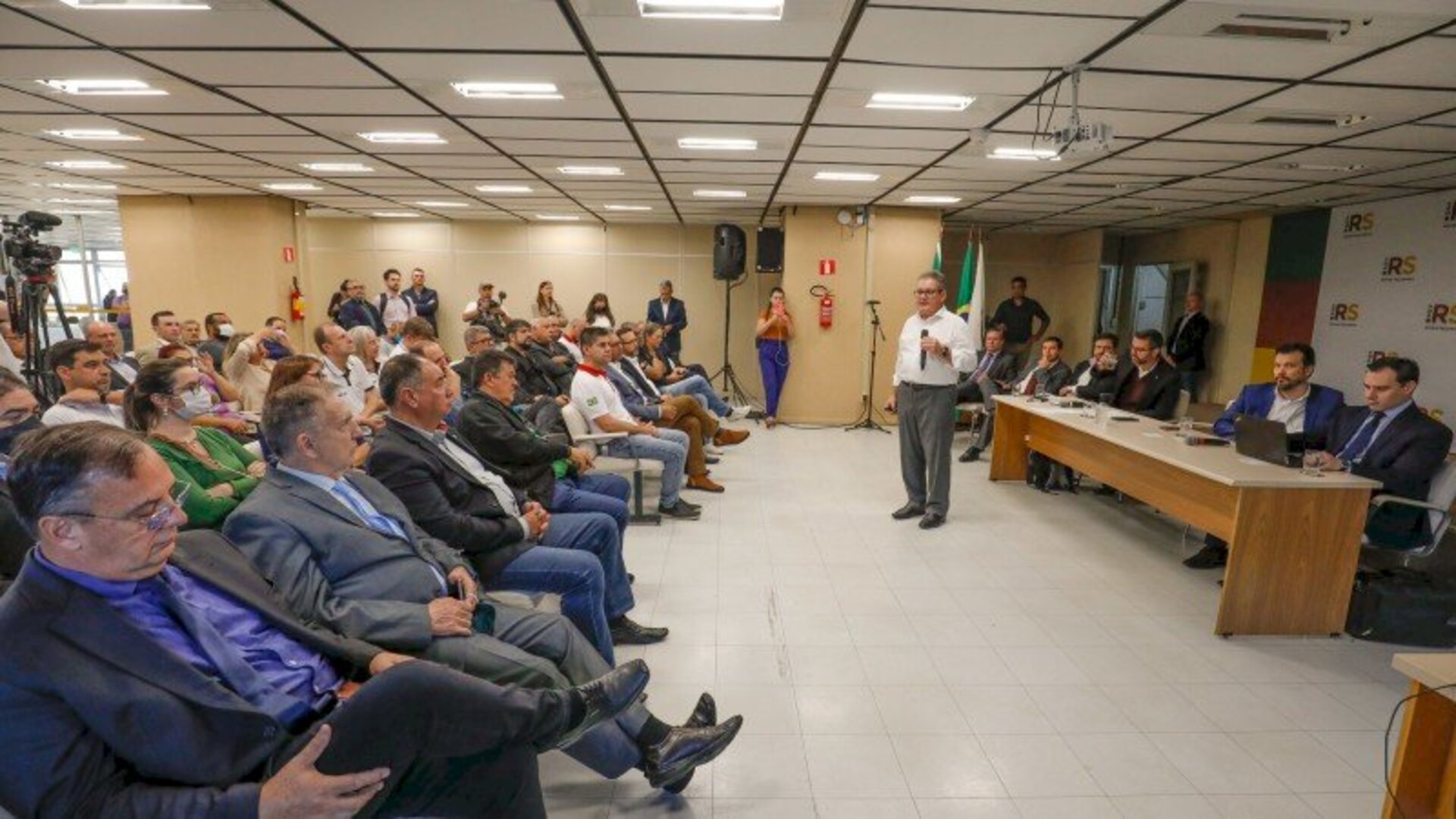 Governador Ranolfo defendeu indíce em sua primeira conversa com o funcionalismo.