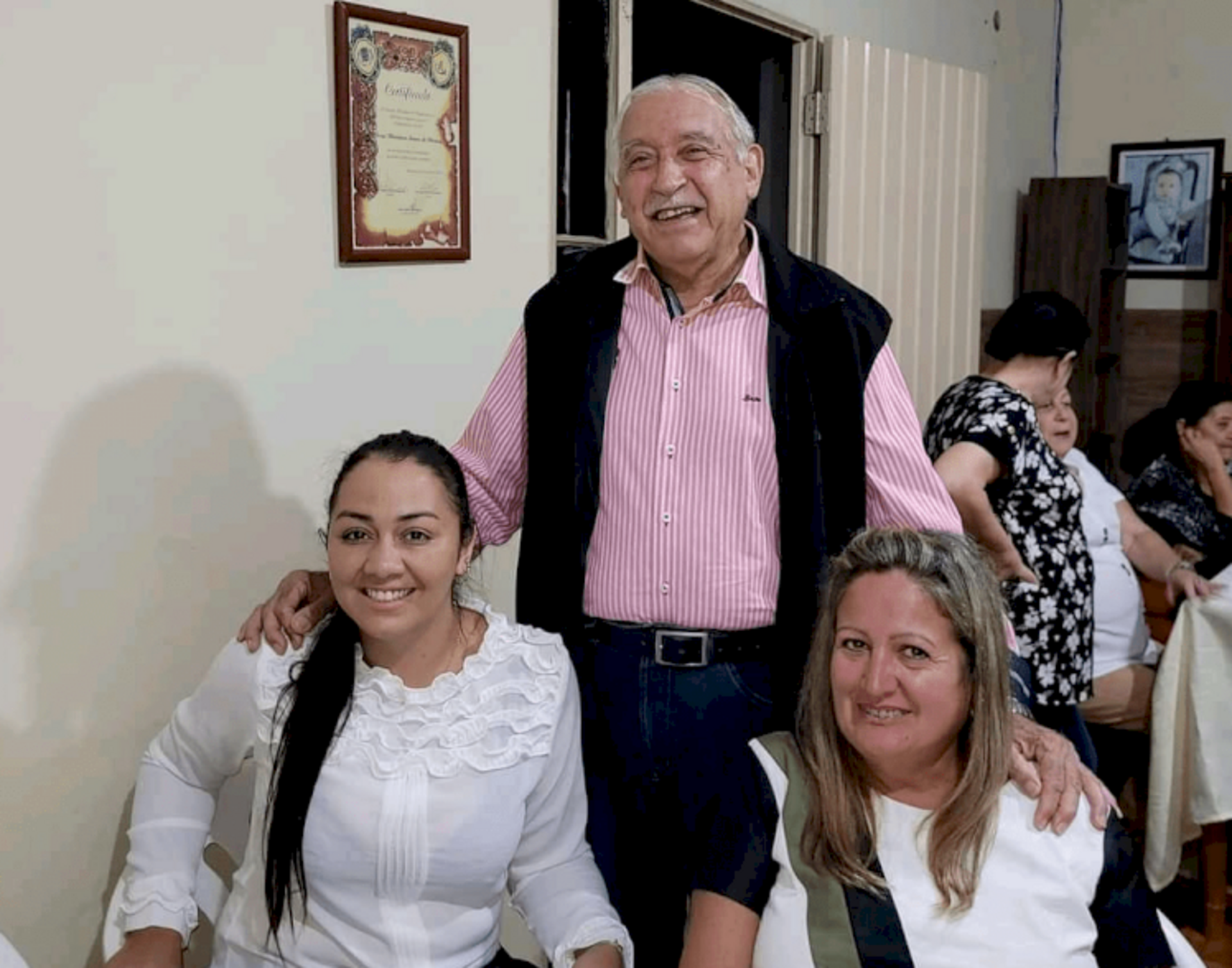 Armando Pijuan foi reeleito presidente. Maria da Graça (à direita) é presidente do MDB Mulher.