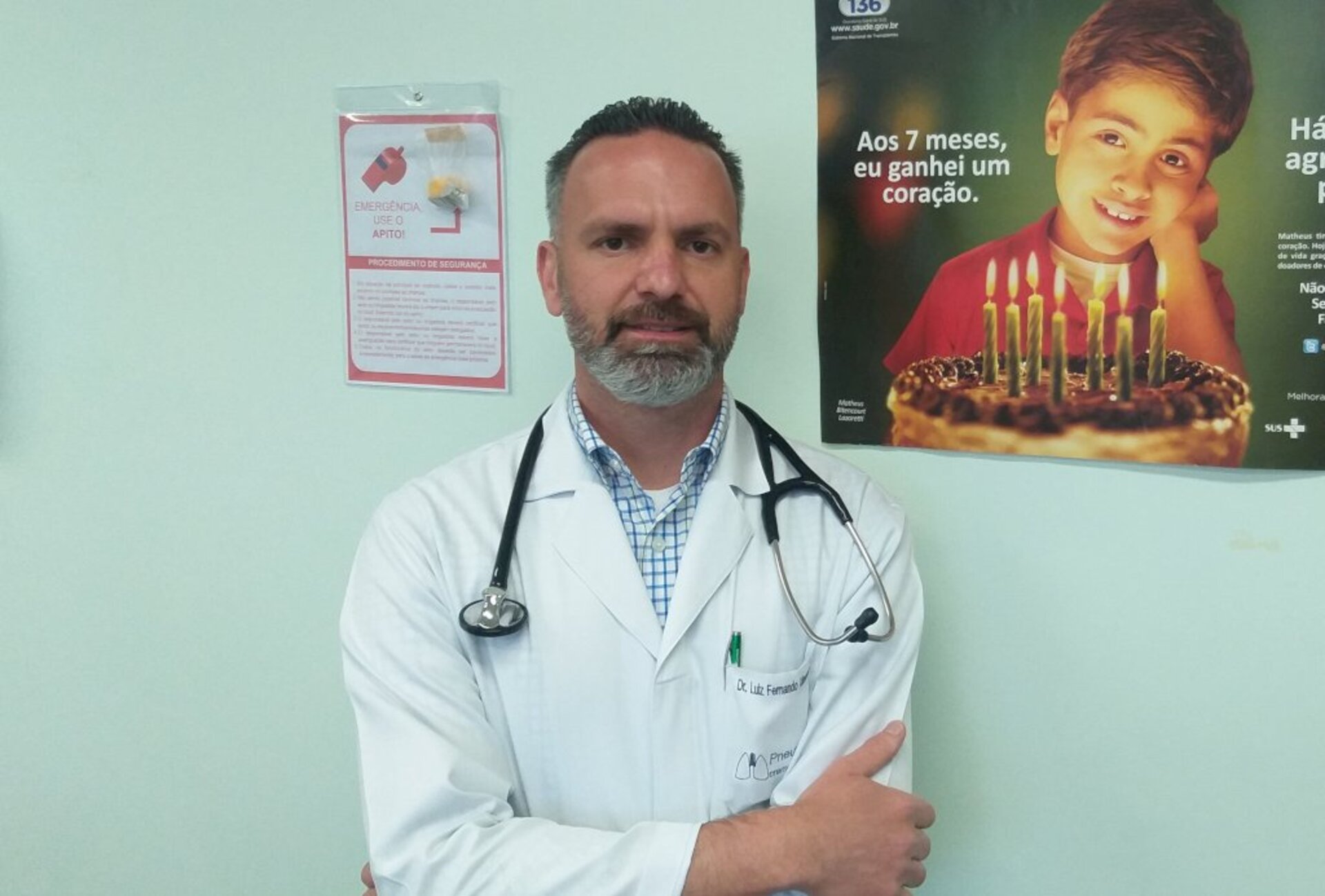 Médico pneumologista Luiz Fernando Cibin, coordenador da Comissão de Captação de Órgãos.