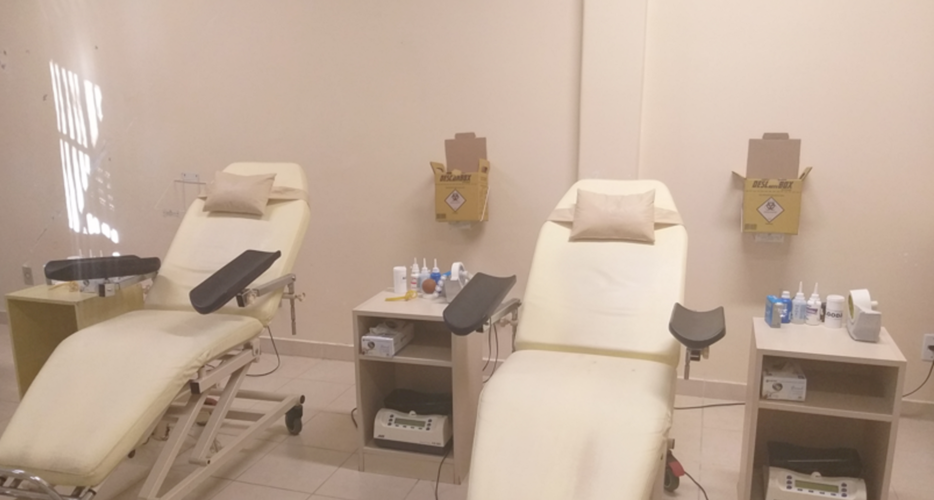 O banco de sangue funciona de segunda à sexta-feira das 8 às 13h.
