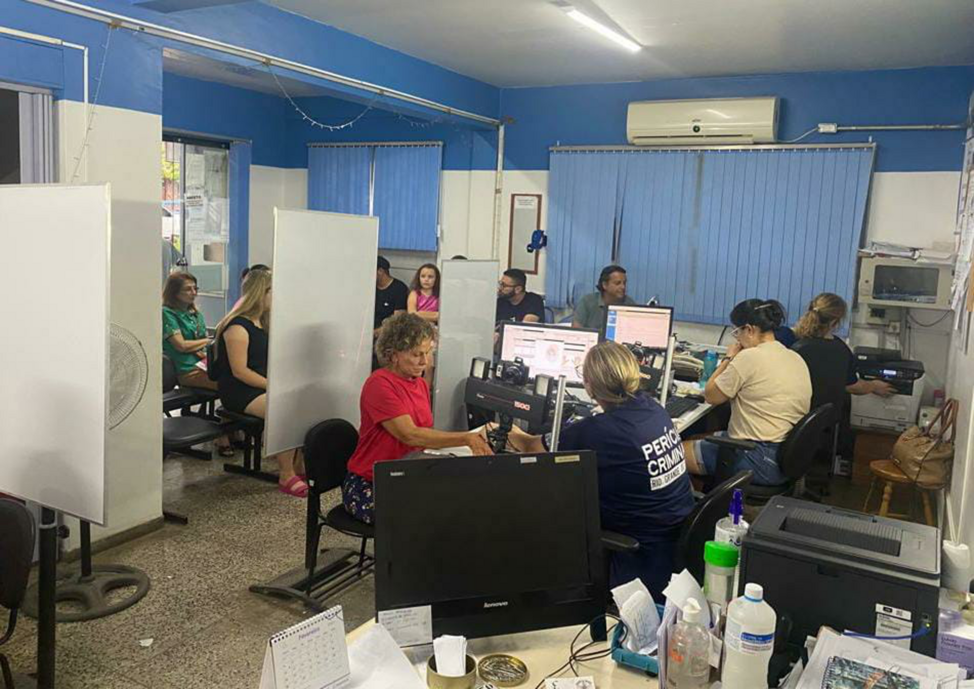 Três servidores do IGP de outros municípios foram deslocados para a ação.