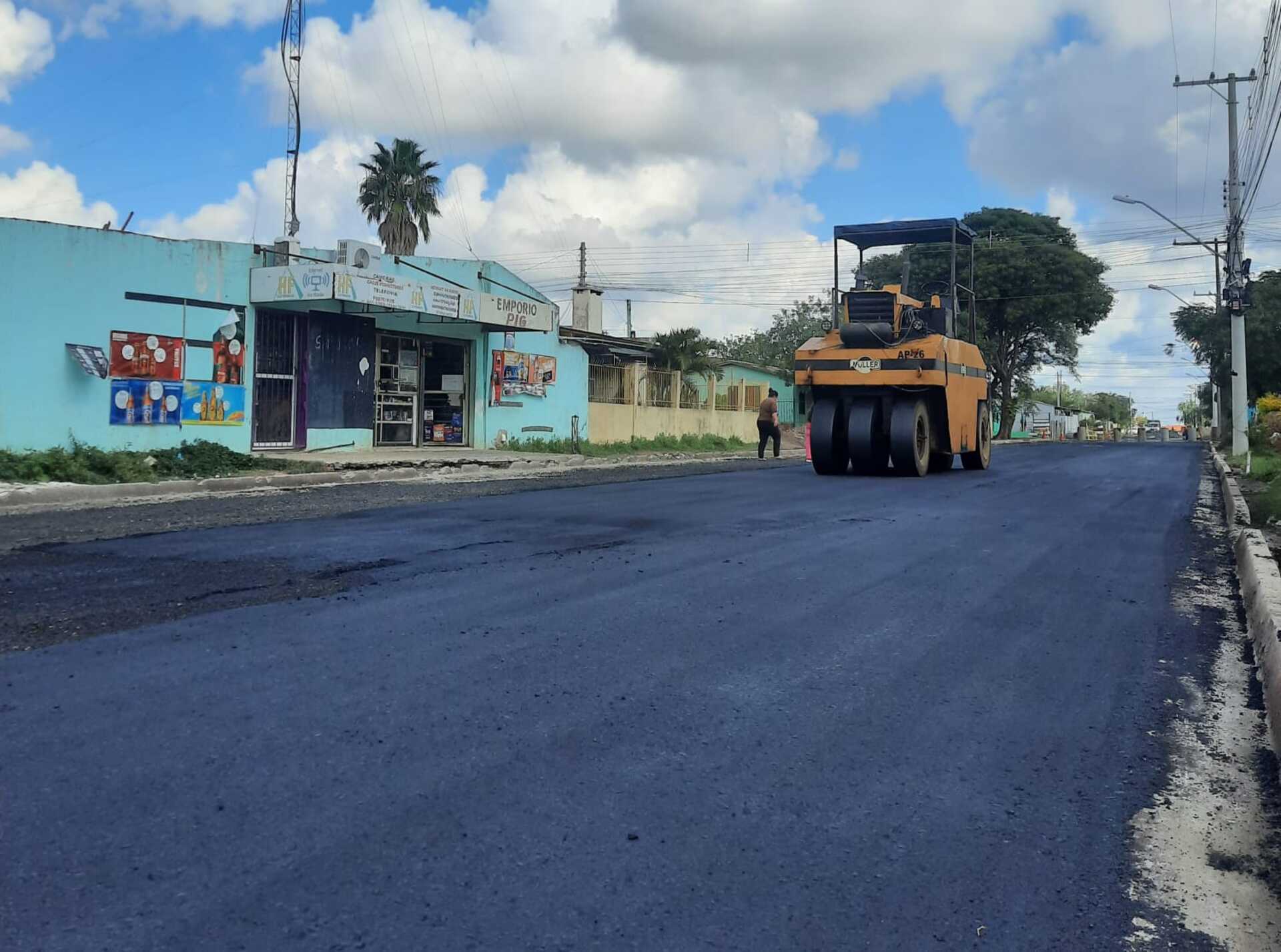 Nesta etapa, vão ser pavimentados 110 metros da via.