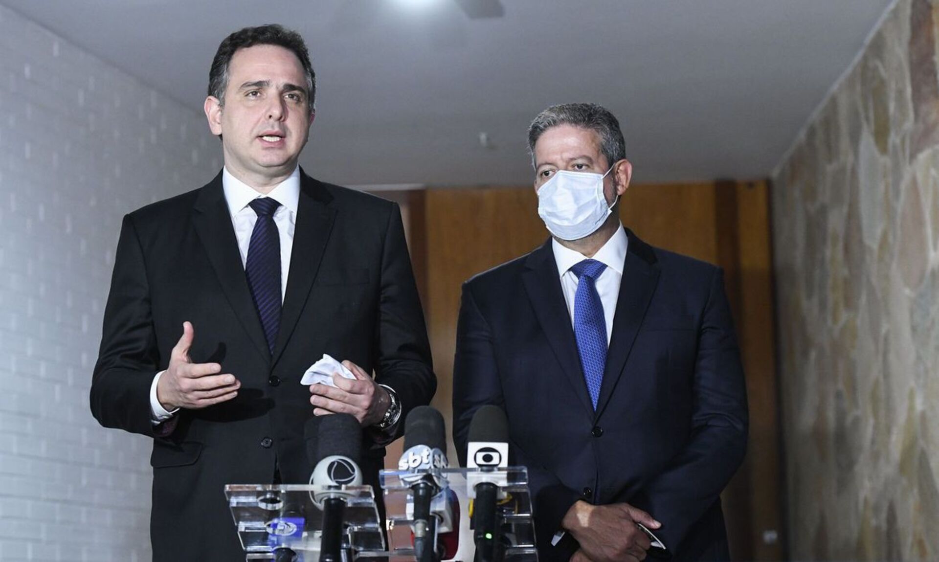 Senador Rodrigo Pacheco e deputado Arthur Lira.