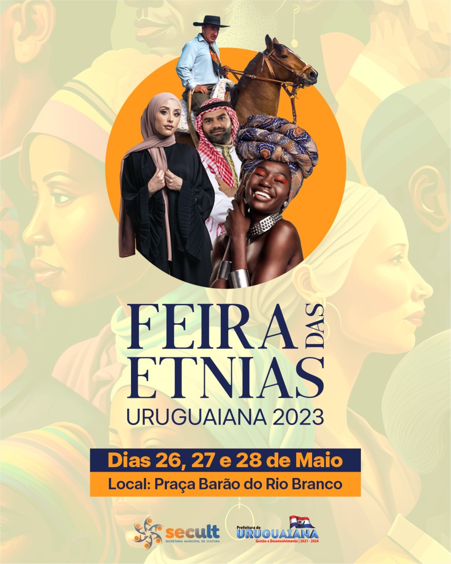 Estão confirmadas as tendas das etnias Afro, Árabe e representação da 4ª Região Tradicionalista.
