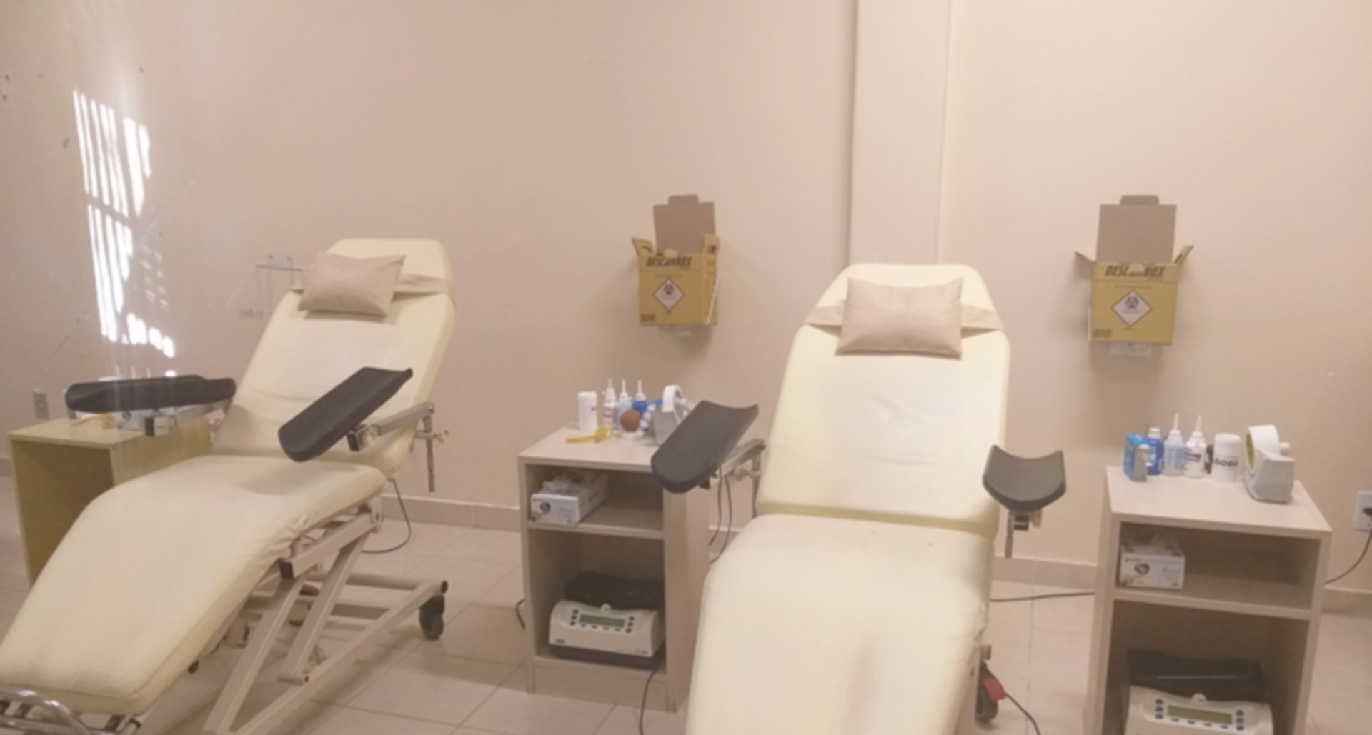O banco de sangue funciona de segunda à sexta-feira das 8 às 13h.