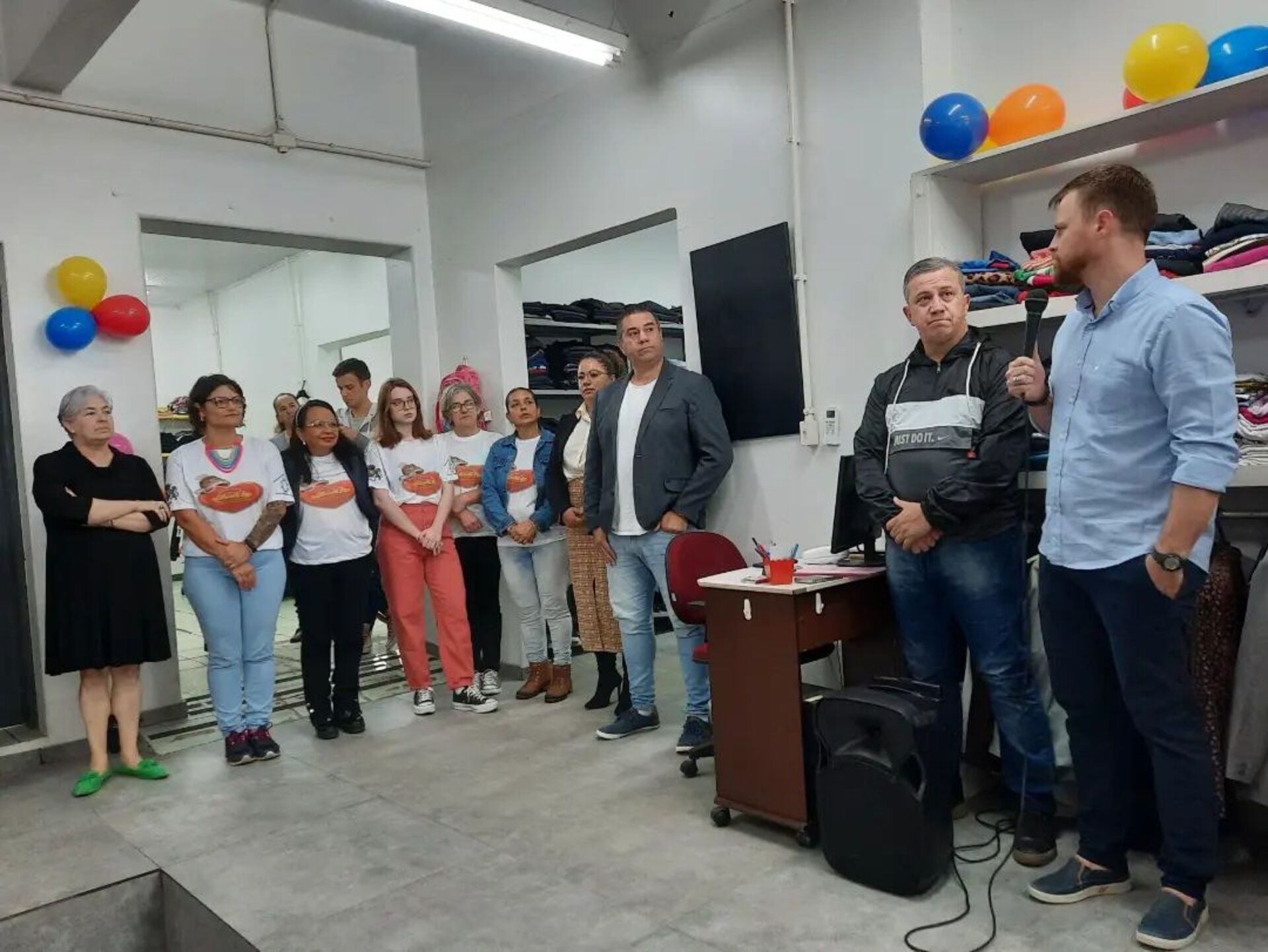 O local atende usuários do Cadastro Único (CadÚnico) do Governo Federal.