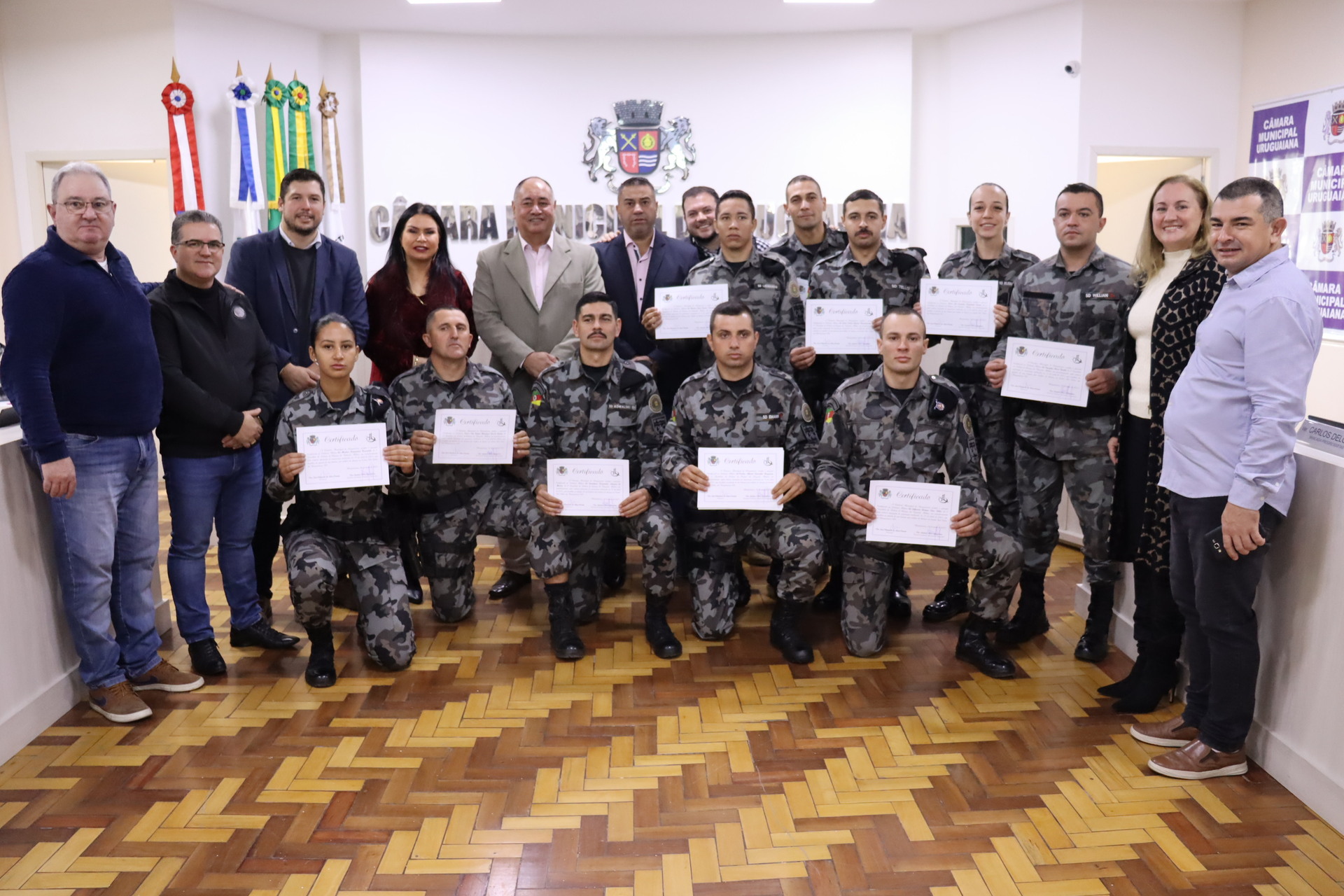Policiais militares do 6º Batalhão de Polícia de Choque