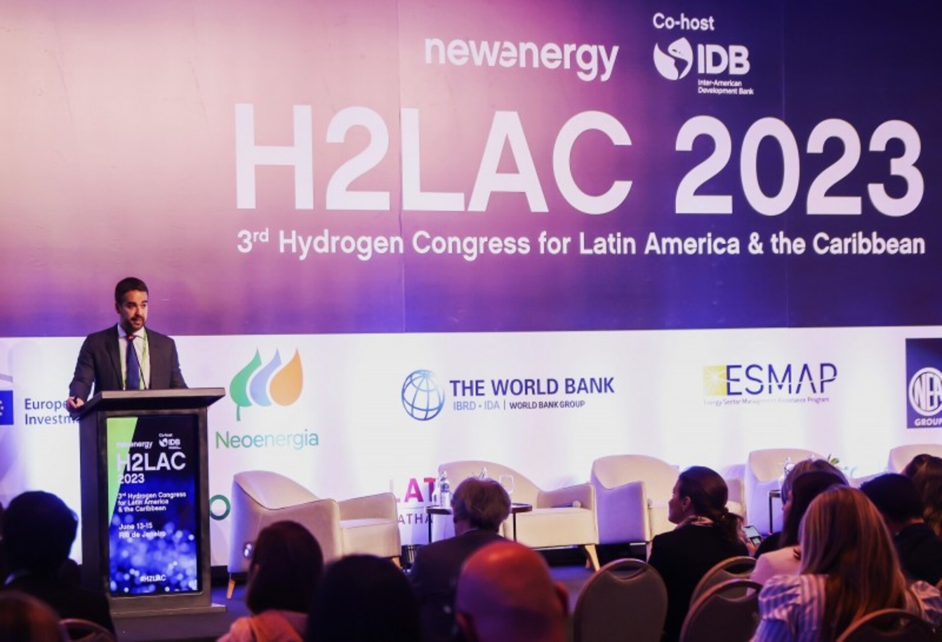 Leite foi palestrante no 3º Congresso Anual de Hidrogênio para América Latina e Caribe, realizado no Rio de Janeiro.