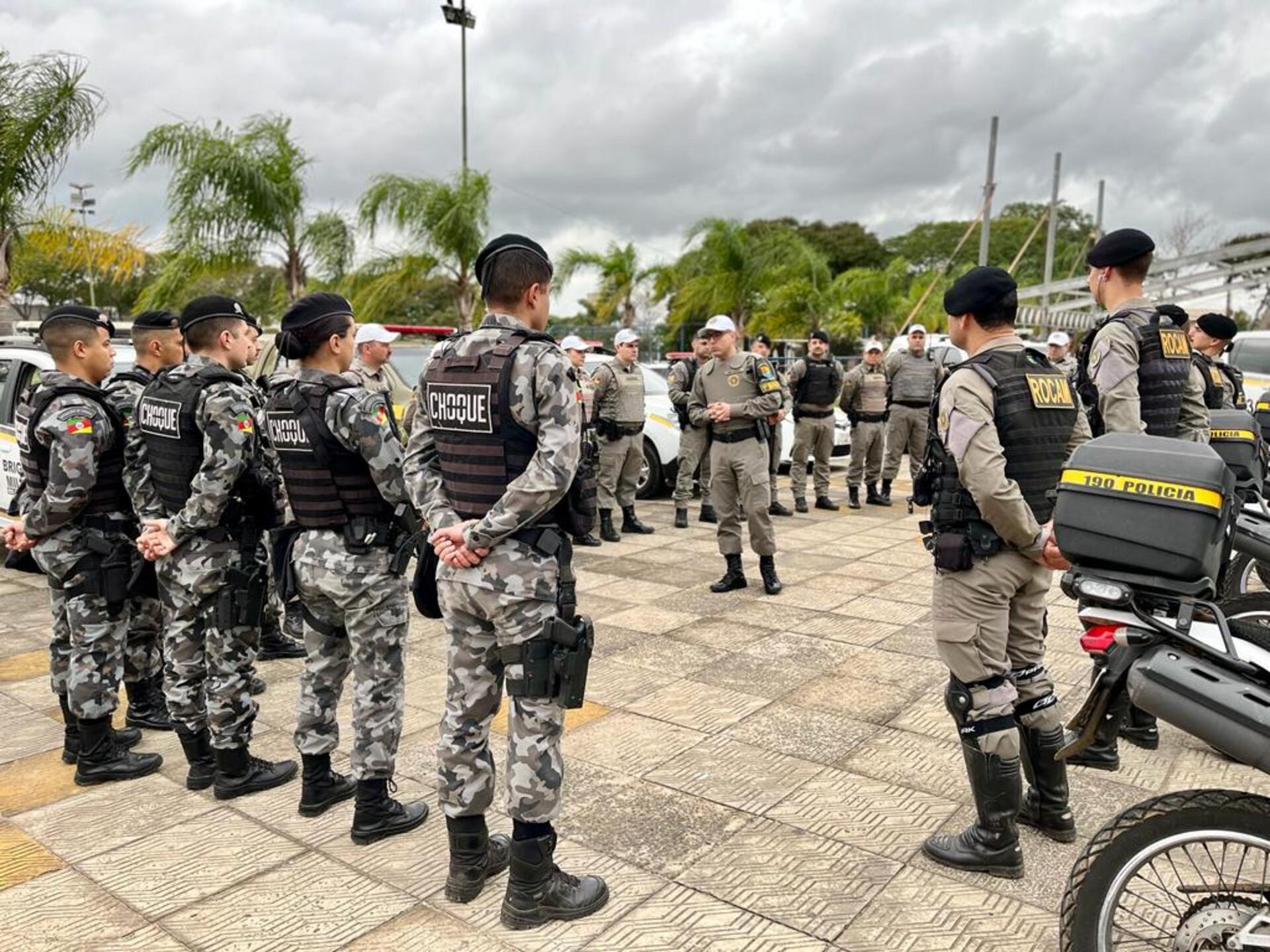 Policiais militares do 1º Batalhão de Policiamento de Área de Fronteira e do 6º Batalhão de Polícia de Choque atuarão na operação.