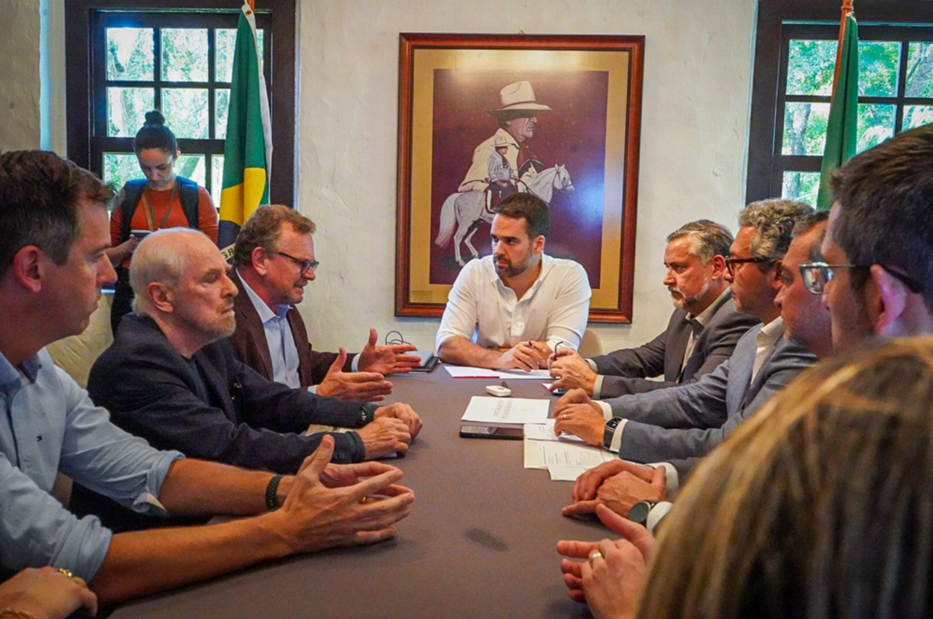 Reunião debateu novos empreendimentos de geração de energia eólica.