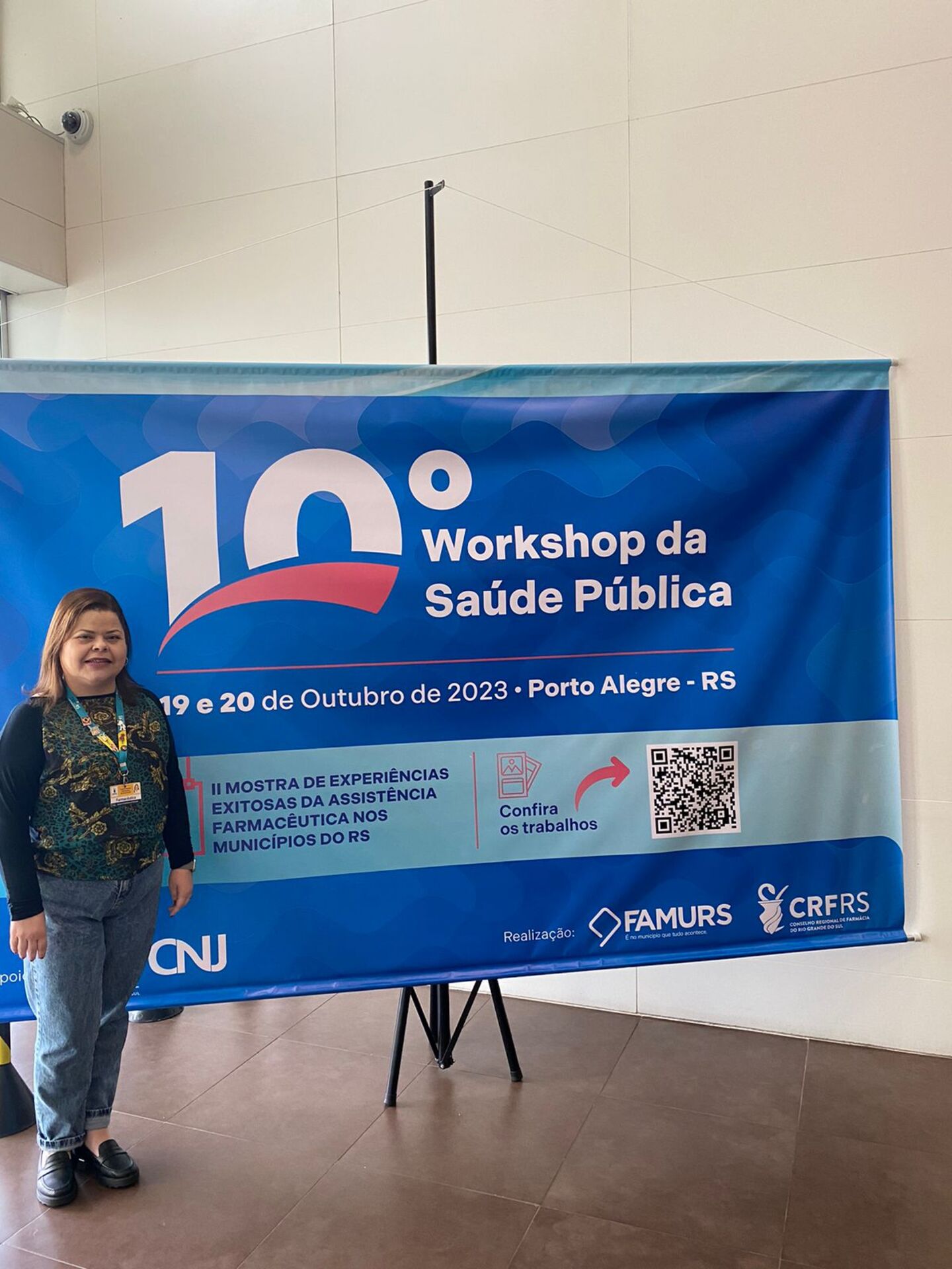 A Farmacêutica Bioquímica da SMS, Raqueli Altamiranda Bittencourt, representou o município.