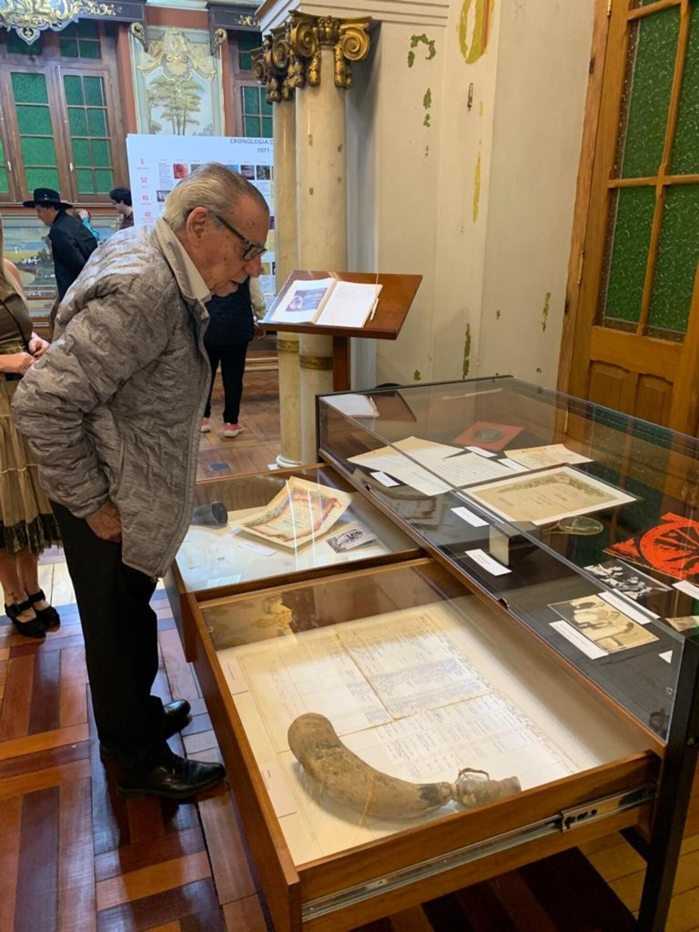 Colmar Duarte, idealizador do festival esteve presente na abertura da exposição.