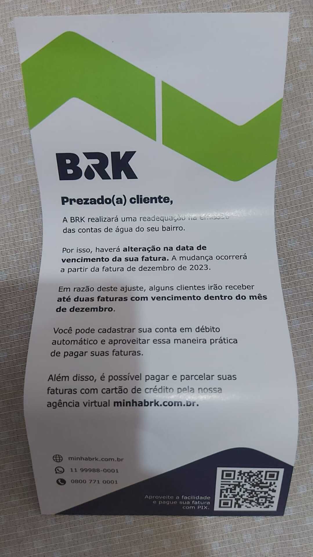 OAB Barro Preto - Moradores reclamam do recebimento de duas contas no mesmo mês
