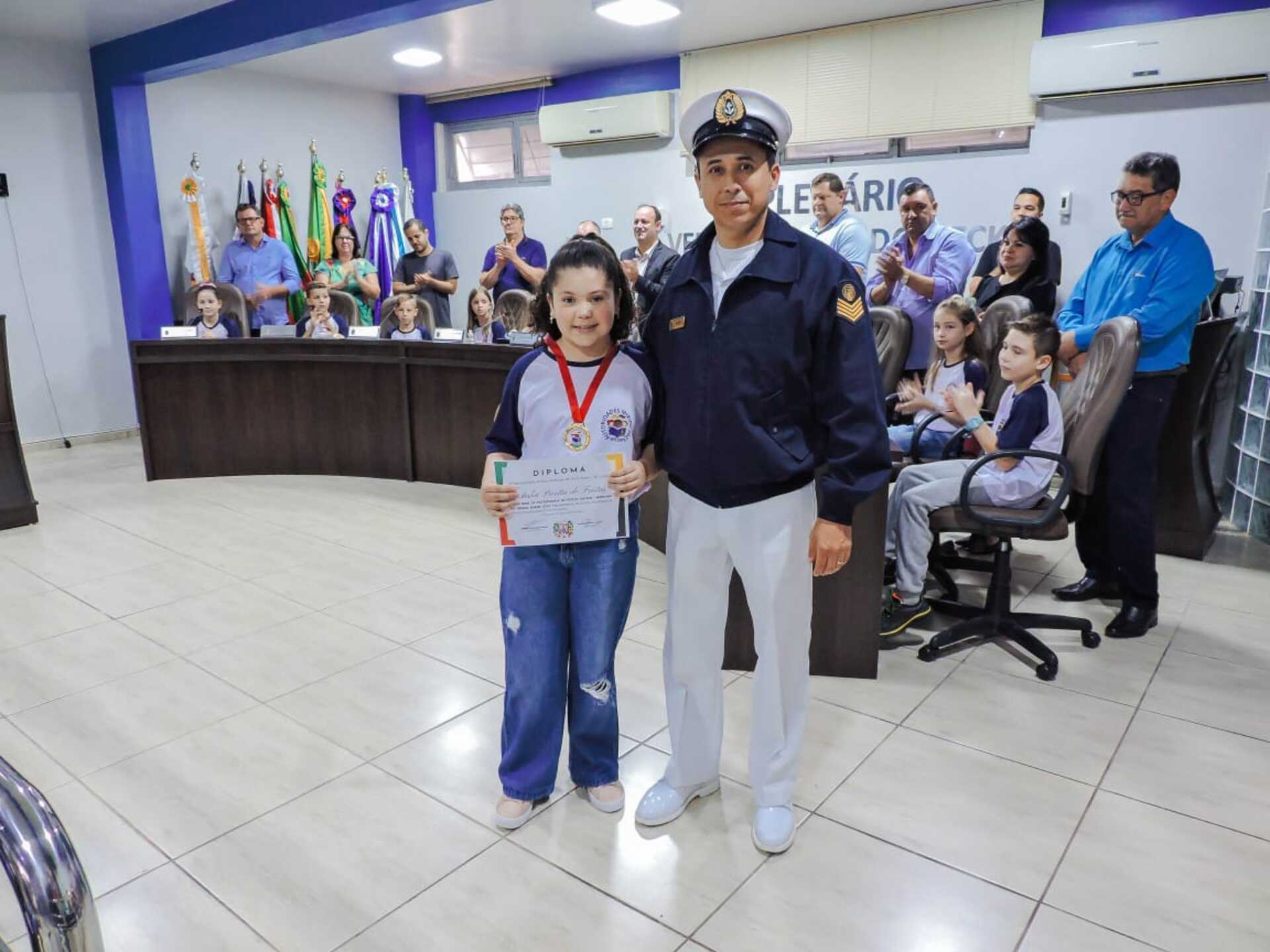 OAB Barro Preto - Delegacia Fluvial de Uruguaiana participa do Projeto Autoridades Mirins