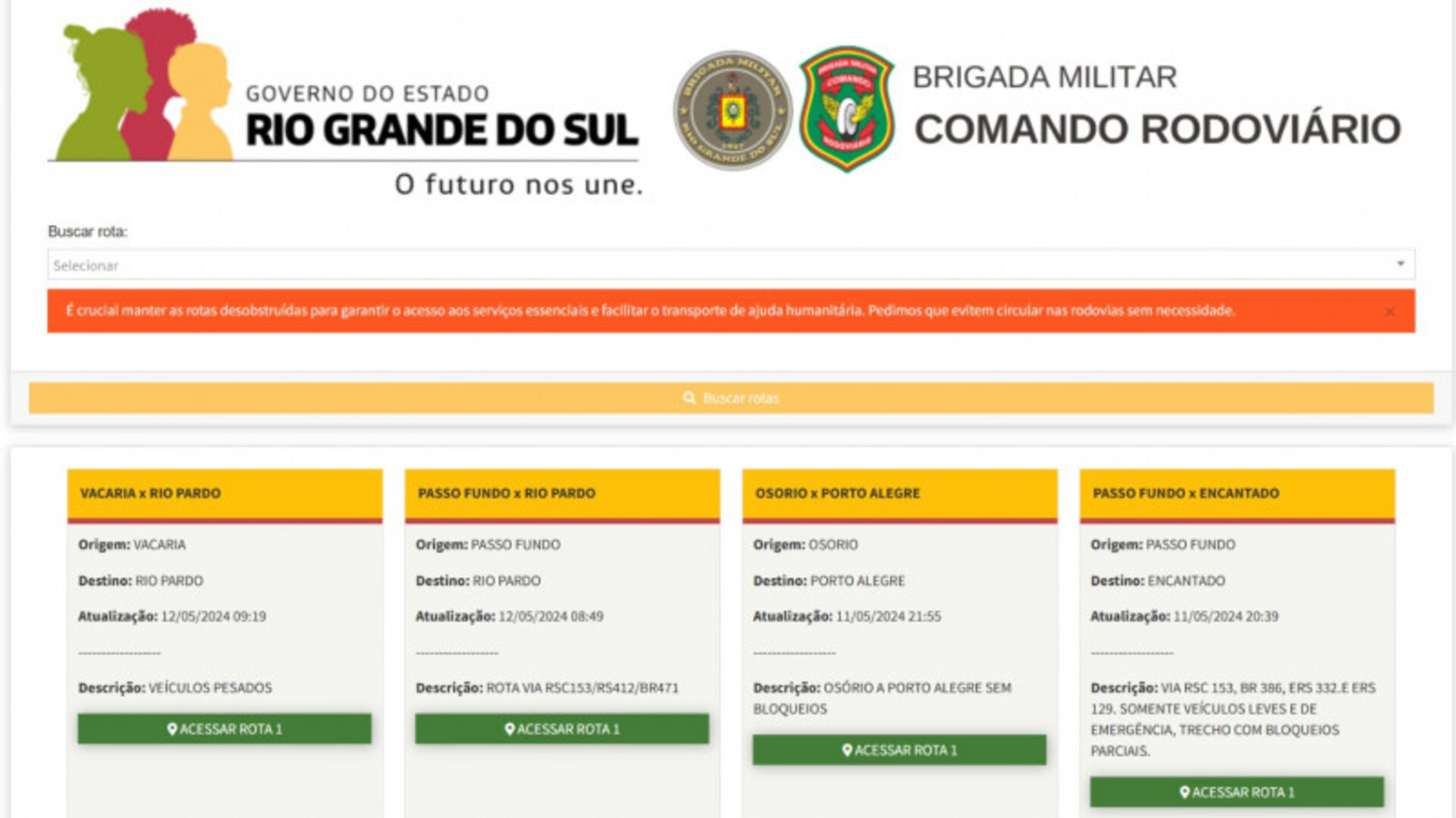 OAB Barro Preto - Aplicativo disponibiliza roteiro e pontos de controle nas estradas