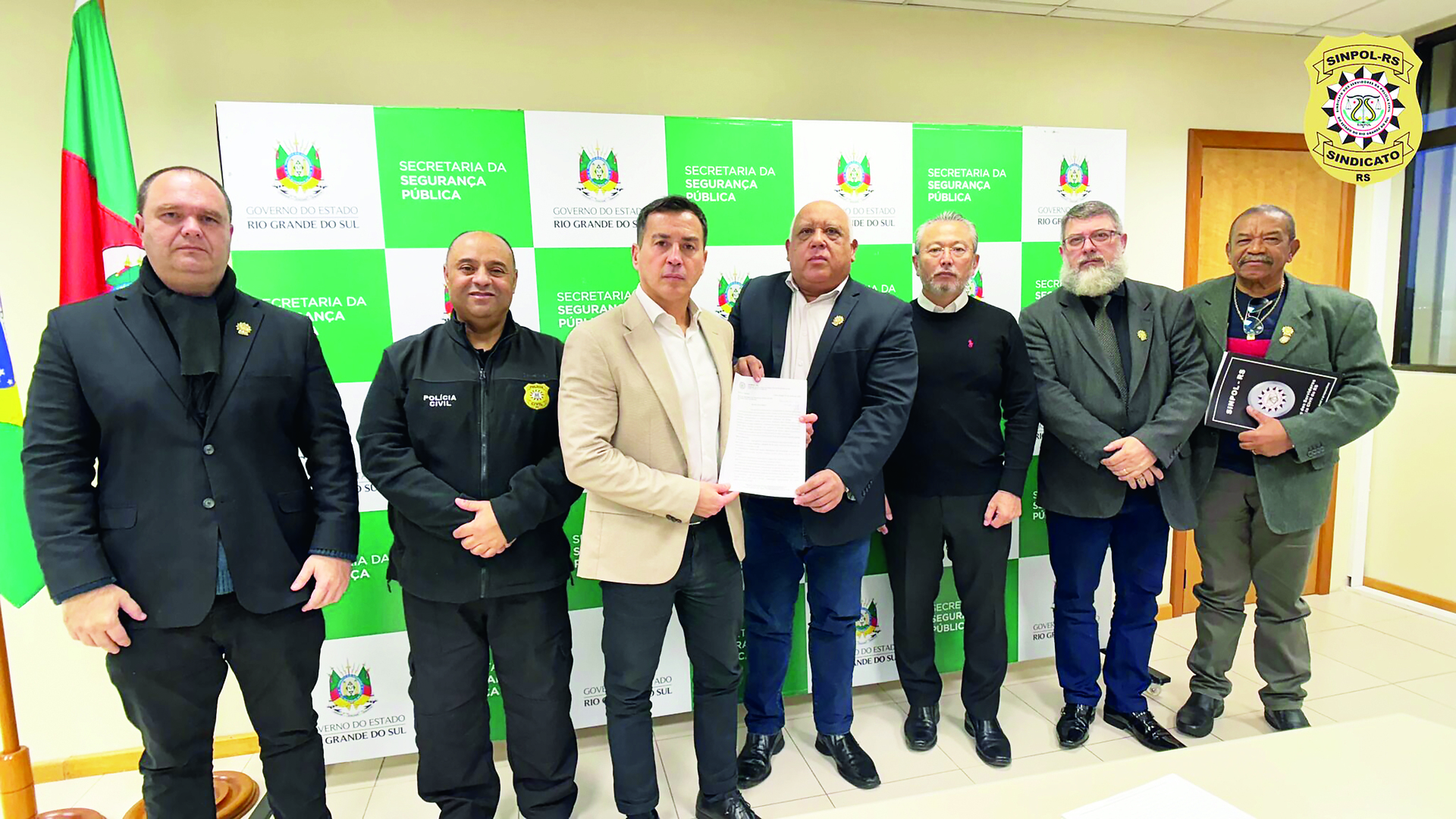 OAB Barro Preto - Sinpol-RS reivindica benefícios em reunião com a SSP