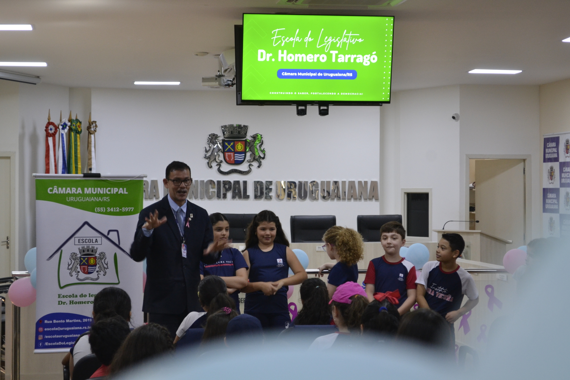 OAB Barro Preto - Crianças do ILV tomam conta da Câmara de Vereadores em Uruguaiana