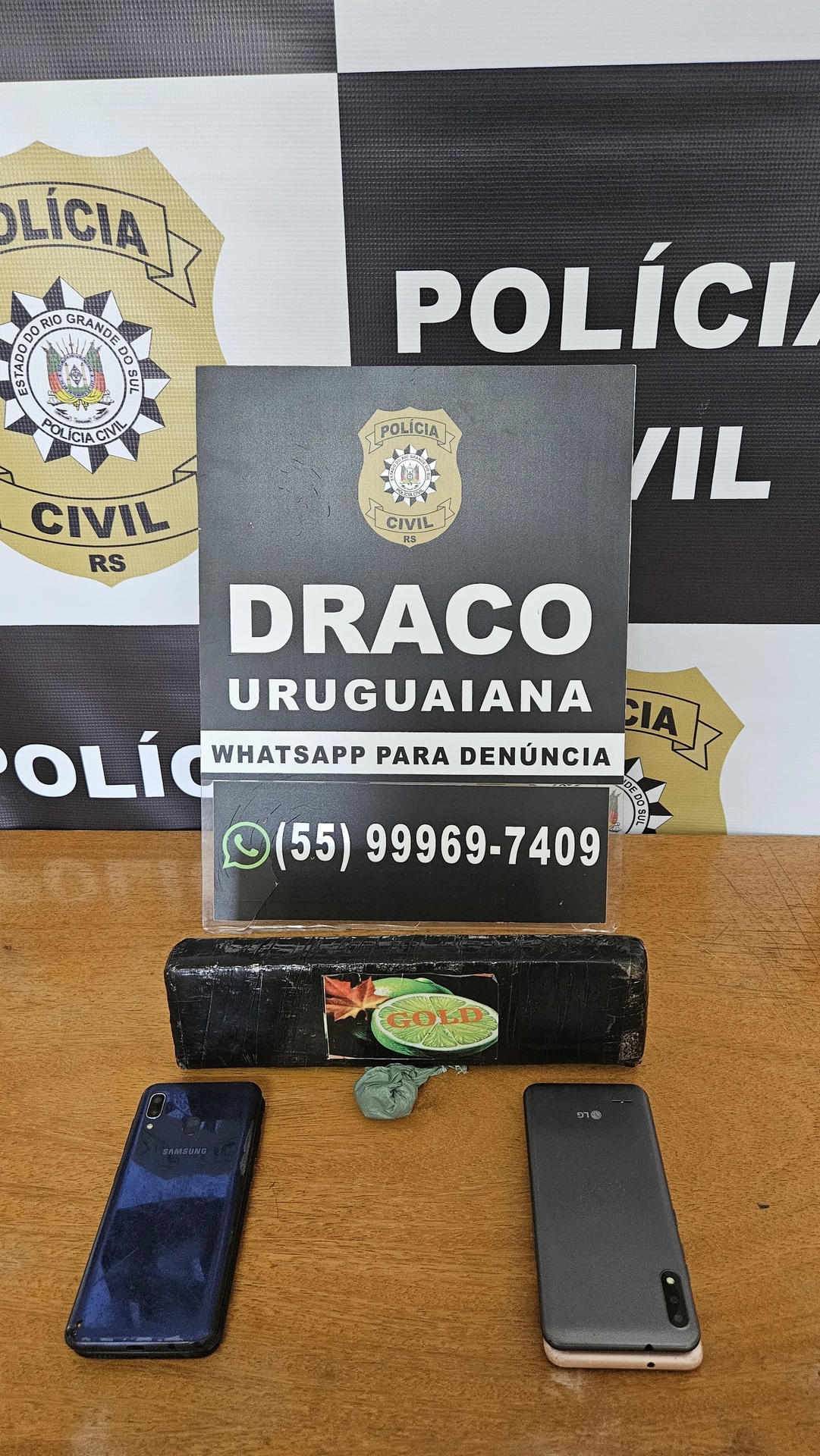 OAB Barro Preto - PC prende homem com tijolo de maconha