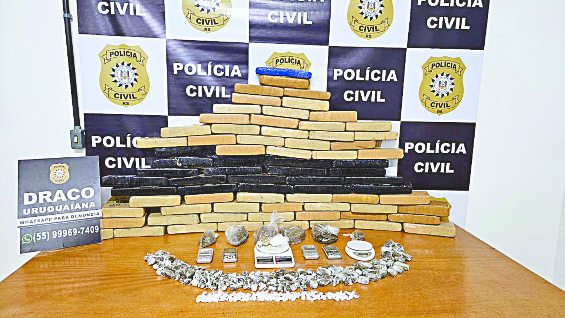 OAB Barro Preto - Draco apreende mais de 60 kg de drogas no bairro Bela Vista
