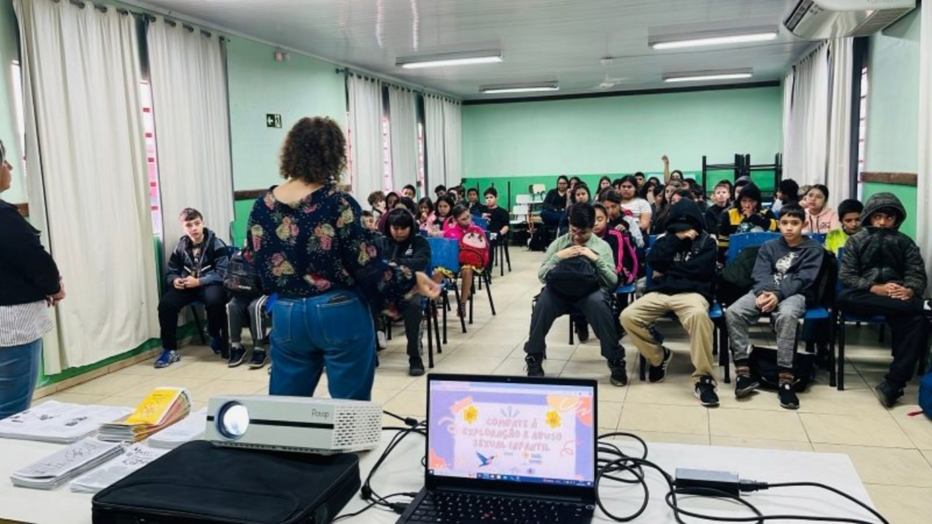 OAB Barro Preto - Campanha leva palestra a alunos de Uruguaiana para prevenir violência sexual