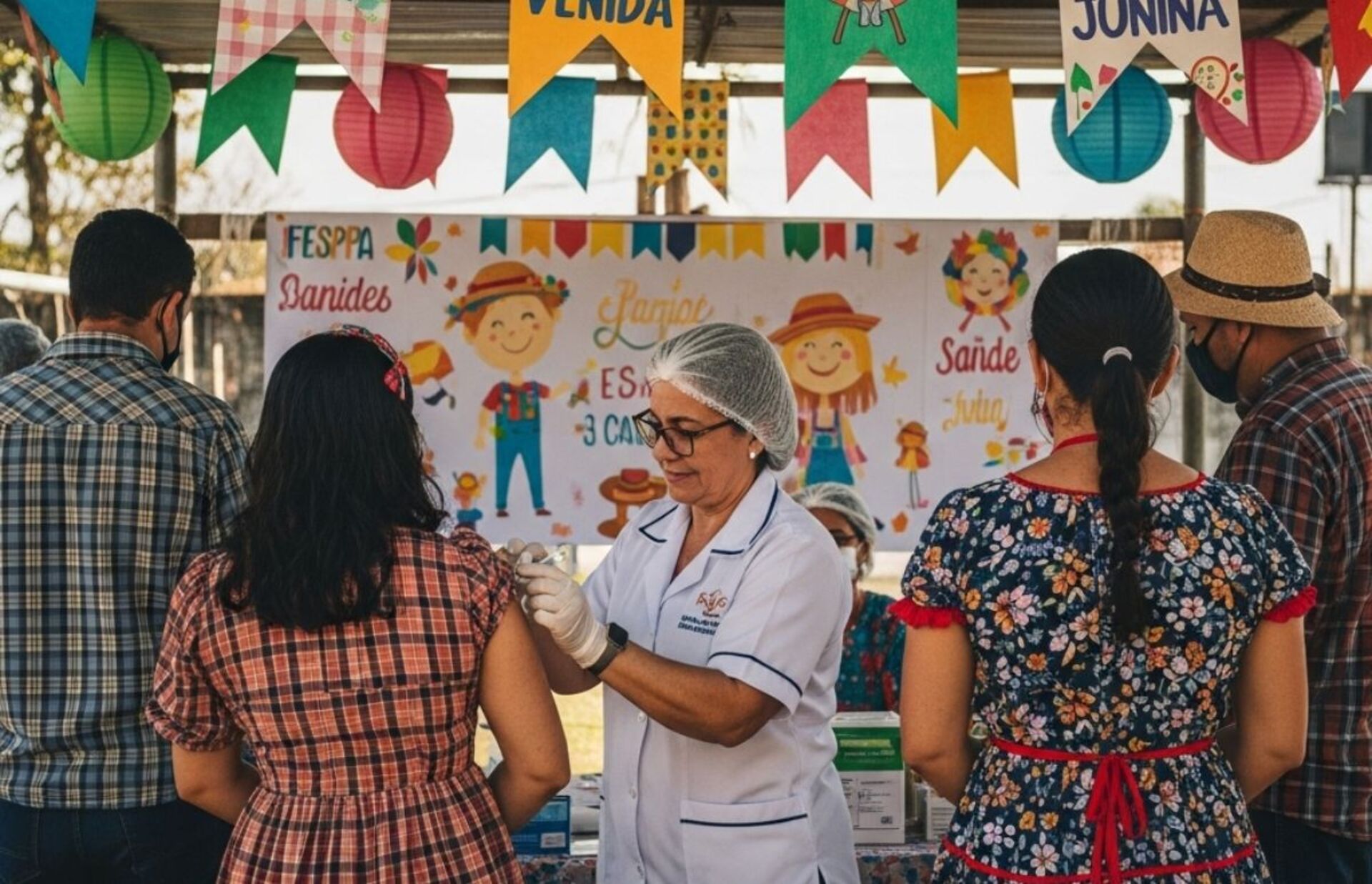 OAB Barro Preto - Arraiá incentiva vacinação no Cohab I