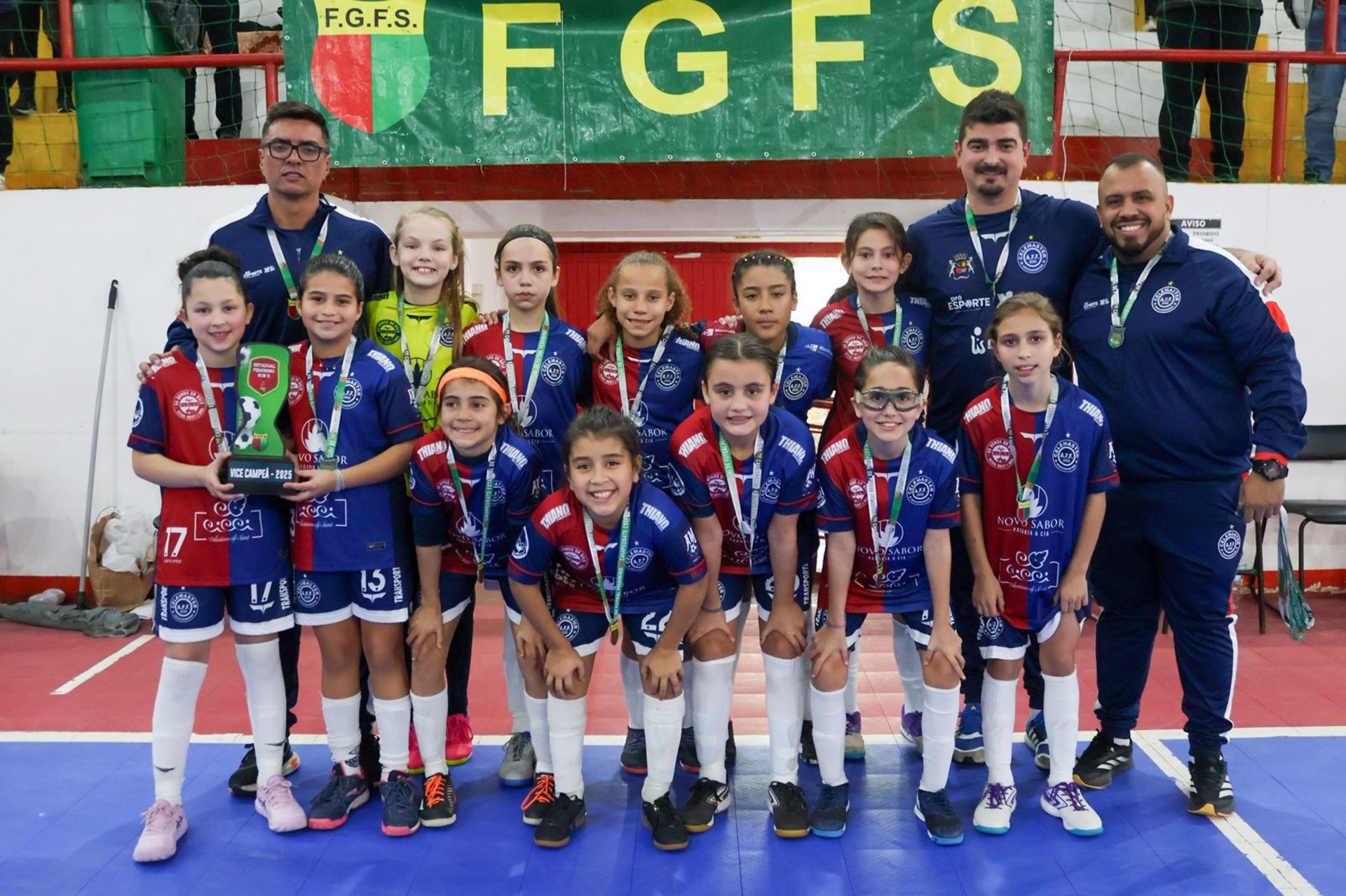 OAB Barro Preto - Celemaster é vice-campeã no Gauchão de Futsal Sub-13