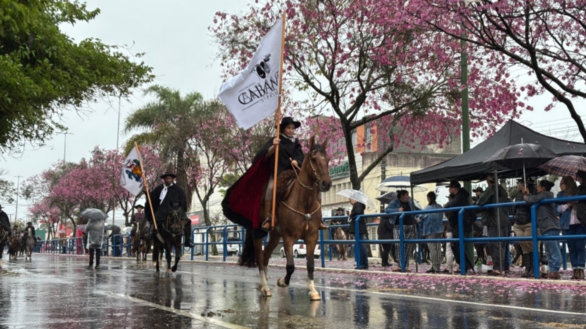 OAB Barro Preto - Uruguaiana celebra o 20 de Setembro com desfile abaixo de chuva