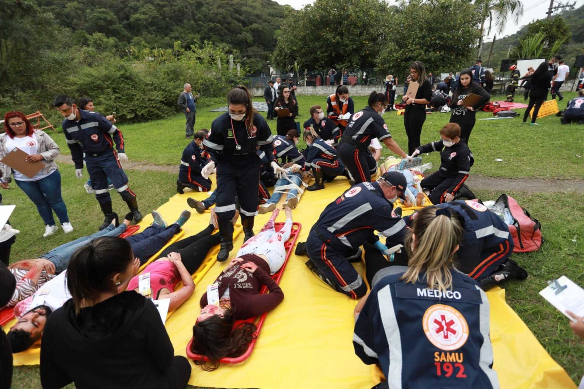 OAB Barro Preto - Simulado de Atendimento a Múltiplas Vítimas reúne instituições