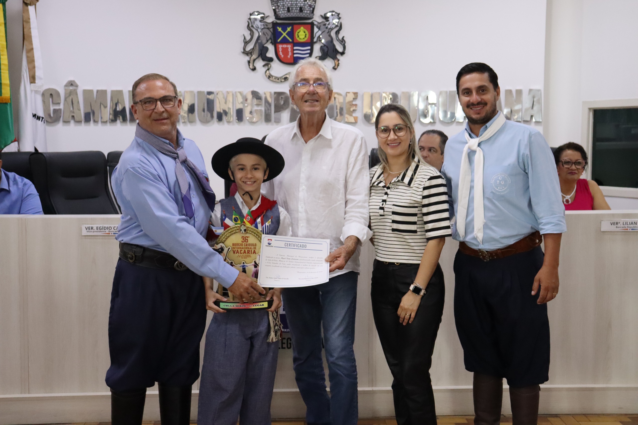 OAB Barro Preto - Câmara homenageou personalidades e instituições uruguaianenses