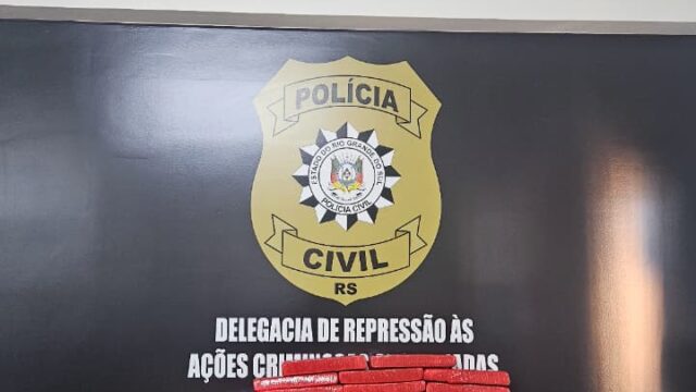 Três são presos após apreensão de drogas avaliada em R$472 mil