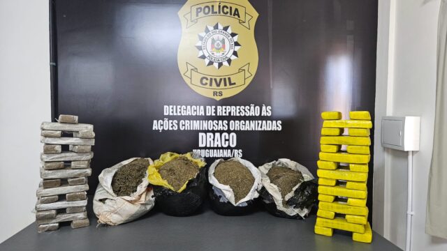 PC prende homem e apreende mais de 80 quilos de maconha