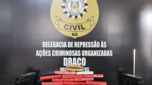 Três homens são presos com mais de 40 quilos de drogas