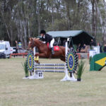 Antonela Borin e Princesa da Triumph, na categoria, 0,80 m. Créditos: Gabriela Barcellos/JC.