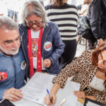 A candidata ao Senado pelo PSOL cumpriu agenda em Uruguaiana nesta terça-feira. Créditos: Cristiane Leite.