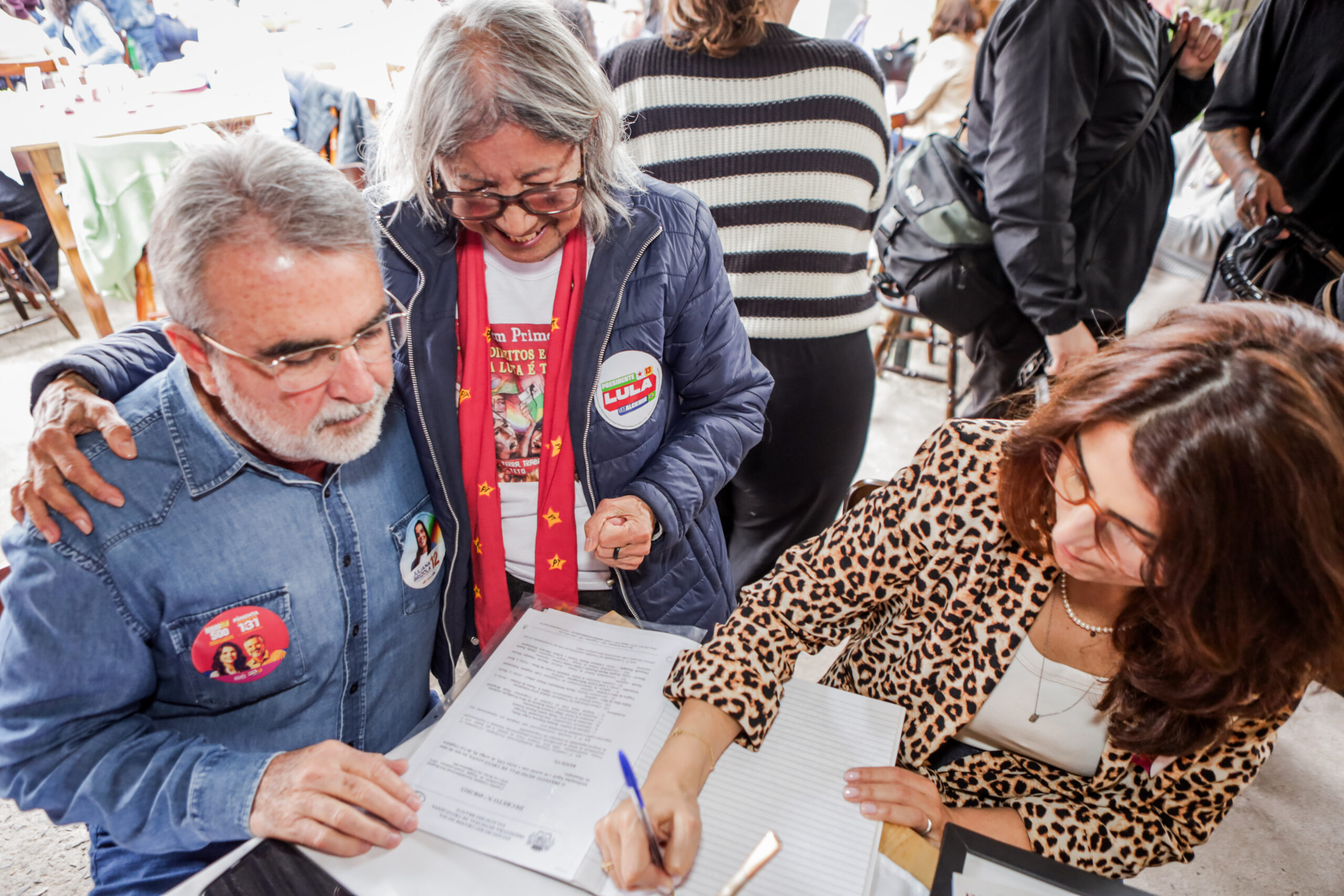 A candidata ao Senado pelo PSOL cumpriu agenda em Uruguaiana nesta terça-feira. Créditos: Cristiane Leite.