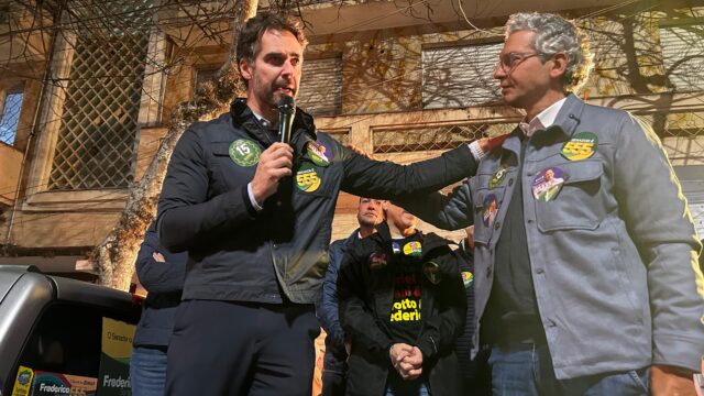 Eduardo Leite e Frederico Antunes realizam mobilização no centro