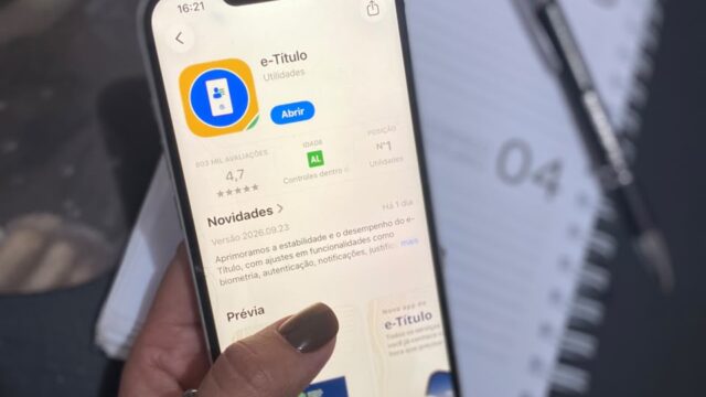 e-Título poderá ser baixado no dia da eleição e funcionará sem consumo de dados